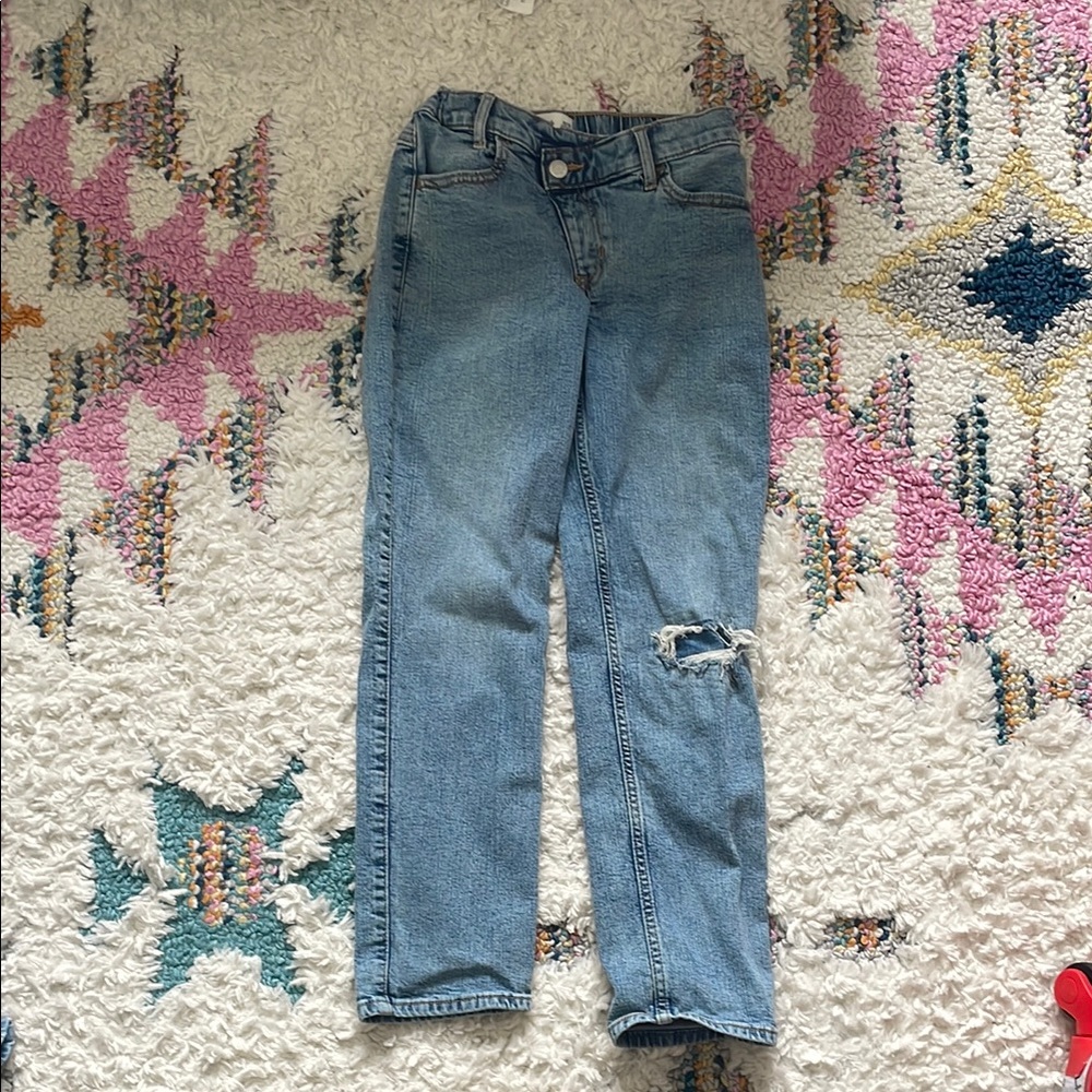 Abercrombie Kids Blue Distressed Jeans